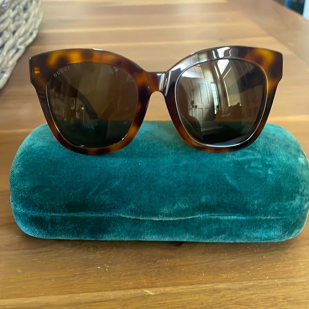 Gucci Tortoise Frame Sunglasses